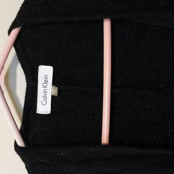 Calvin Klein Glitter Evening Wrap Shawl Black One Size - Picture 2 of 11